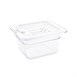 Vogue polycarbonaat 1/6 gastronorm container 100mm transparant