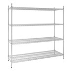 Vogue voorraadrek met 4 schappen 183x61cm