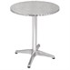 Bolero Bistro ronde RVS tafel 60cm grijs