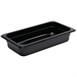Vogue polycarbonaat bak zwart GN 1/3 65mm
