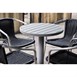 Bolero aluminium en polyrotan stoelen zwart (4 stuks)