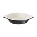 Vogue ronde gratineerschaal zwart 0,75Ltr
