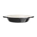 Vogue ronde gratineerschaal zwart 0,75Ltr