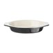 Vogue ovale gratineerschaal zwart 0,65Ltr