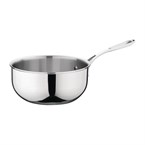 Vogue roestvrij staal & aluminium drielaagse geflarede sauteerpan 20cm