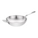 Vogue tri-wall wok met vlakke bodem 35cm