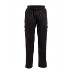 Chef Works unisex slim fit cargo broek zwart