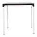Bolero vierkante horeca tafel met aluminium poten zwart 75cm