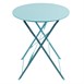 Bolero ronde stalen opklapbare tafel turquoise 59,5cm