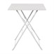 Bolero vierkante opklapbare stalen tafel grijs 60cm