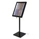 Securit LED info display zwart (incl. paal en voet)