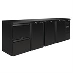 Polar U-serie werkbank koeling 3 deuren en 2 laden