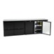 Polar U-serie dubbele deur back bar toonbank koelkast met laden