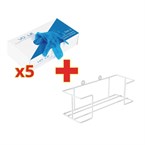 BULKVOORDEEL Vinyl handschoenen gepoederd M + GRATIS houder (500 stuks)