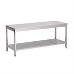 Gastro M RVS werktafel met onderblad 88x160x70cm