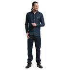 Chaud Devant Blue Denim Stretch heren blouse