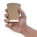 Fiesta Recyclable Hot Cups met gerimpelde wand lichtbruin 23cl x500 (500 stuks)