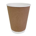 Fiesta Recyclable koffiebekers ribbelwand 340ml (25 stuks)