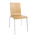 Bolero stoel met vierkante rug beuken (4 stuks)