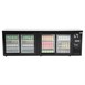 Polar U-serie vier-deurs displaykoeler voor achter de bar