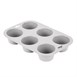 Vogue flexibele silicone muffinvorm 6 cups