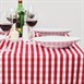 Mitre Comfort Gingham tafelkleed rood-wit 132x132cm