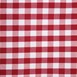 Mitre Comfort Gingham tafelkleed rood-wit 132x132cm