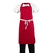 Whites halterschort polyester-katoen rood