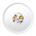 Saturnia Porseleinen Pizza Bord 330mm met Decor