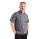 Chef Works Urban Springfield unisex koksbuis met rits korte mouw inktblauw