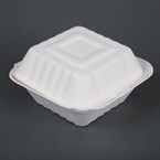 Fiesta Compostable bagasse hamburgerbakjes 152mm (500 stuks)