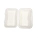 Vegware composteerbare bagasse voedseldozen met scharnierdeksel 22,8cm (200 stuks)