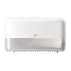 Tork dispenser voor dubbele toiletrol zonder koker