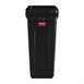 Rubbermaid Slim Jim afvalbak met ventilatiekanalen zwart 60Ltr