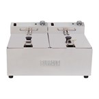 Buffalo dubbele tank dubbele mand 2x5ltr countertop friteuse 2x2.8kw