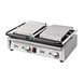 Buffalo dubbele halve geribbelde contactgrill