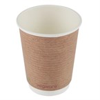 Vegware 89-serie dubbelwandige bekers composteerbaar 340ml (500 stuks)