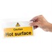 Vogue 'Caution - Hot surface' waarschuwingsbord