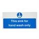 Vogue 'Hand wash only' vinyl sticker