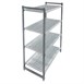 Cambro stelling 183cm hoog 4 schappen - 46cm diep - 121cm breed