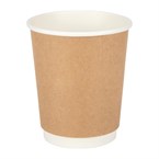 Fiesta Recyclable koffiebekers dubbelwandig kraft 225ml (25 stuks)