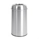 Bolero RVS bullet afvalbak open-top zilver 40Ltr