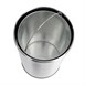 Bolero RVS bullet afvalbak open-top zilver 40Ltr