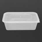 Premium voedselbakjes met deksel (250 stuks)