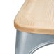 Bolero Bistro gegalvaniseerd stalen stoelen met houten zitting (4 stuks)