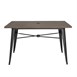 Bolero aluminium outdoor tafel 120x76x76cm donker houtdessin