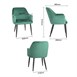 Bolero Lia Velvet stoelen donkergroen (2 stuks)