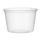 Fiesta recyclebare plastic magnetronbestendige delicatessenpotten 100ml (100 stuks)