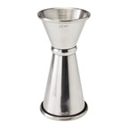 Beaumont RVS Gestreepte Jigger Maat 20ml/40ml