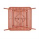 Bolero Terracotta vierkante stalen lattentafel - 700 mm